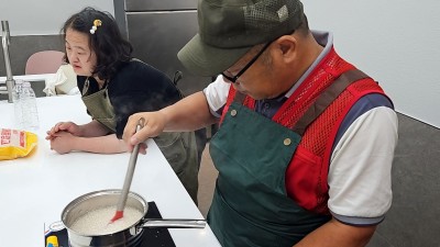 바리스타 프로그램 진행했습니다.