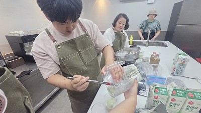 바리스타기능향상반-라떼아트, 청포도슬러시